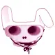 cute kawaii big bunny smiley