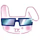 cute kawaii big bunny smiley