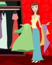 Girl and her closet