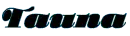 Tauna (Black with Blue glitter)