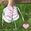 pink shoes