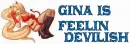 Gina Feelin Devilish