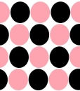 pink and black dots