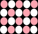 pink and white dots