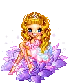 Purple flower angel