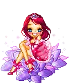 Purple flower angel 2