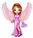 Pink cute angel