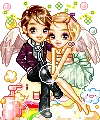 Cute angels w/bubbles