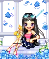Blue roses girl