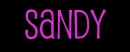 Sandy animated glowing name