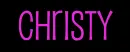 Christy animated glowing name