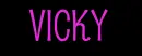 Vicky animated glowing name
