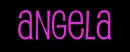 Angela animated glowing name