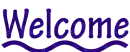 Animated glowing stiped welcome
