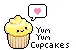 yummy kawaii cupcake