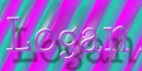 Logan name with striped background