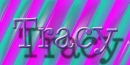 Tracy name with striped background