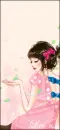 girl in pink