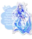 blue anime girl