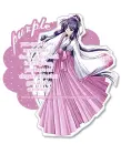 purple anime girl