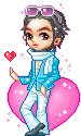 Pink heart boy