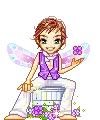 Purple flower feary boy