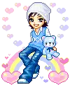 Rainbow heart boy