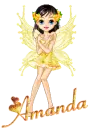 Amanda - Glitter CandyFairy Yellow