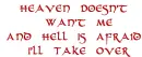 hell is afraid