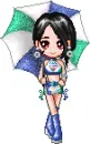 girl with umbrella