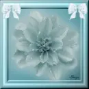 Floral Frame Blue 