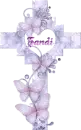 Sandi - Cross with butterflies 