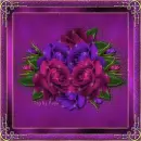 Purple Roses Frame