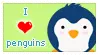 I love Penguins (Stamp)