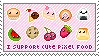 Cute pixel food (Stamp)