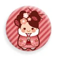 cute kawaii japanese badge