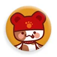cute kawaii japanese badge