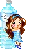 cool blue Girl
