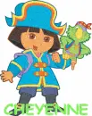 Dora & Parrot with Cheyenne