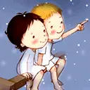 lovers admiring the stars