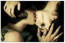 lovers kiss