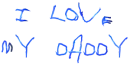 I love my dady
