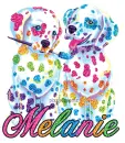 colorful puppies melanie