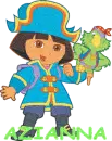 Dora & Azianna with Transparent Background