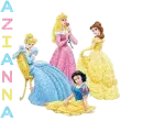 Princesses & Azianna with Transparent Background