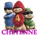 Cheyenne/Hooded Alvin & the Chpimunks with Transparent Background