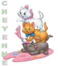 Cheyenne & Aristocats with Transparent Background