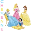 Princesses & Cheyenne with Transparent Background