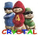 Hooded Alvin & the Chpimunks/Crystal with Transparent Background