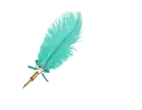 Feather Pen Aqua - Teresa